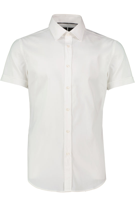 Mens BOSS Black P-HANK-kent-SH-C-214 White Slim Fit Shirt
