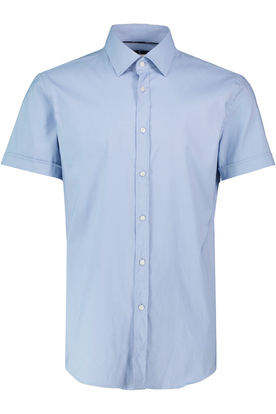 Mens BOSS Black P-HANK-kent-SH-C-214 Light Pastel Blue Slim Fit Shirt