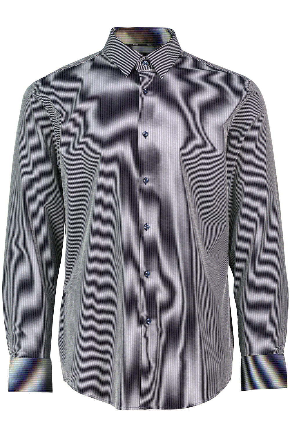 Mens BOSS Black P-HANK-kent-C1-222 Dark Blue Slim Fit Shirt - image 2