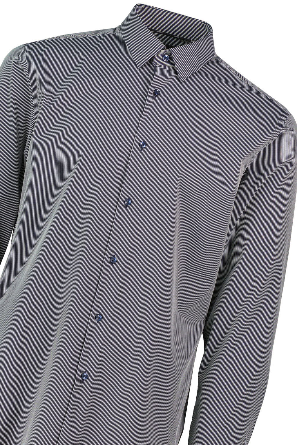 Mens BOSS Black P-HANK-kent-C1-222 Dark Blue Slim Fit Shirt - image 4