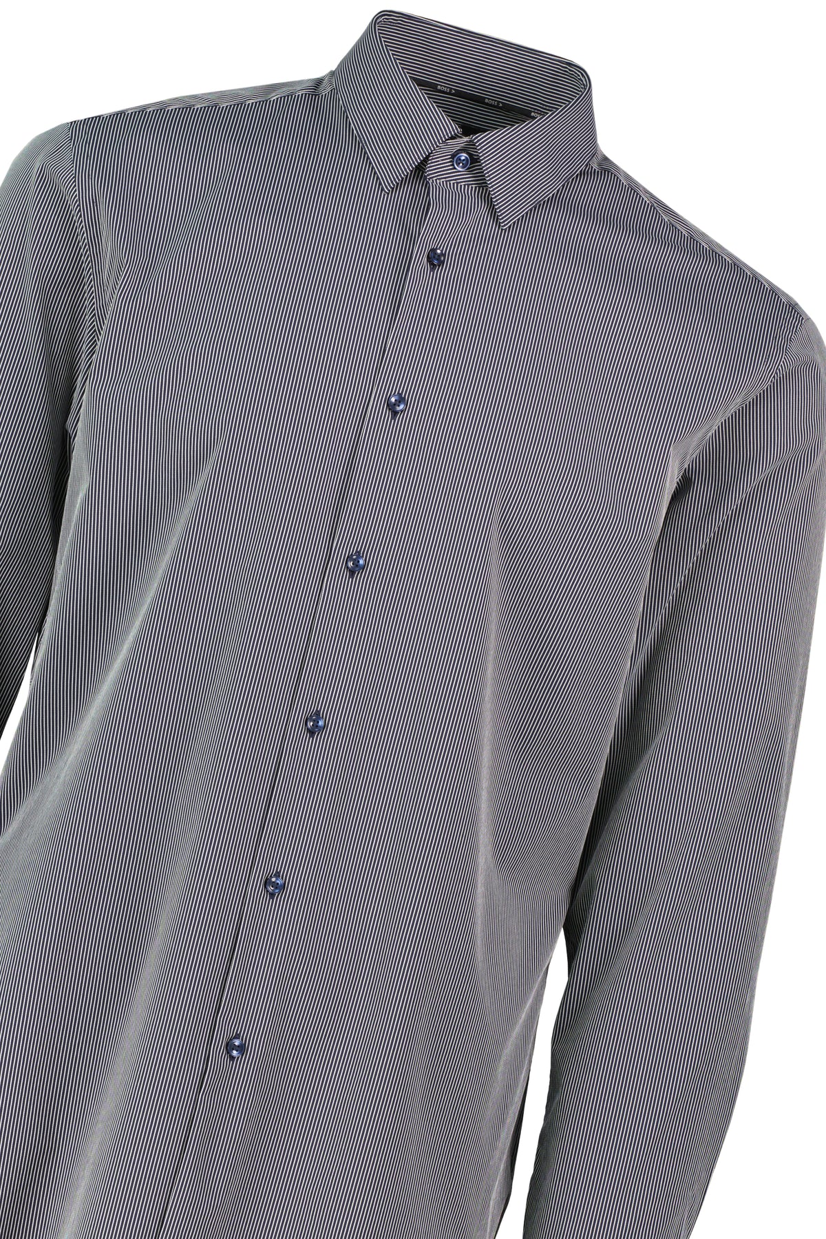 Mens BOSS Black P-HANK-kent-C1-222 Dark Blue Slim Fit Shirt - image 4