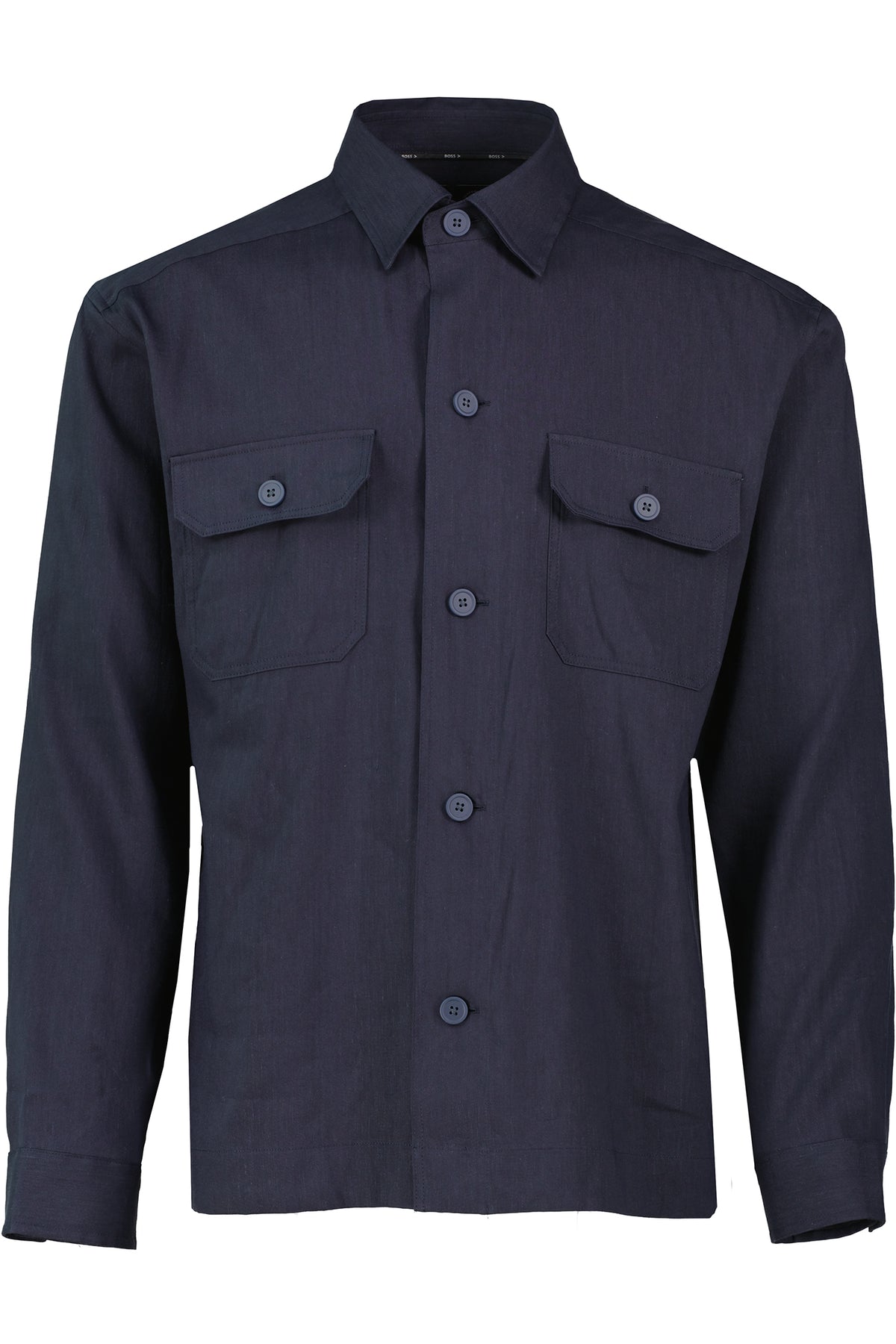 Mens BOSS Black P-COLE-2P-C1-252 Dark Blue Shirt - image 2