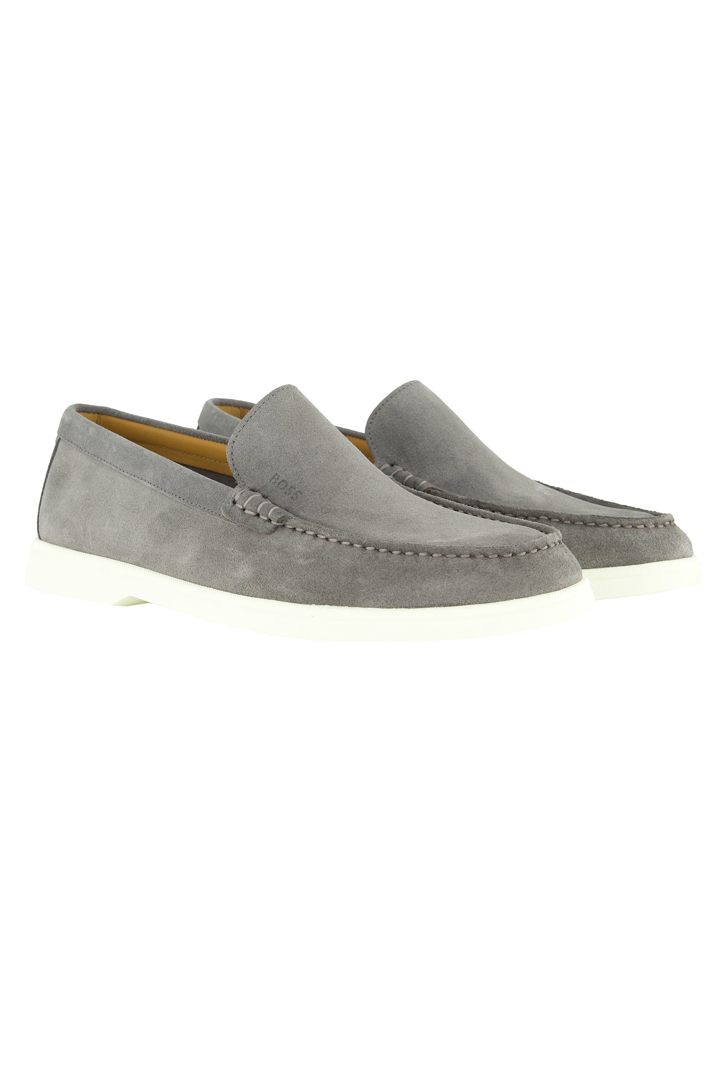 Mens BOSS Black Sienne_Loaf_sd_N Medium Grey Loafers