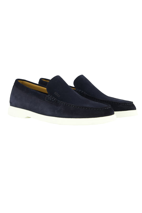 Mens BOSS Black Sienne_Loaf_sd_N Dark Blue Loafers