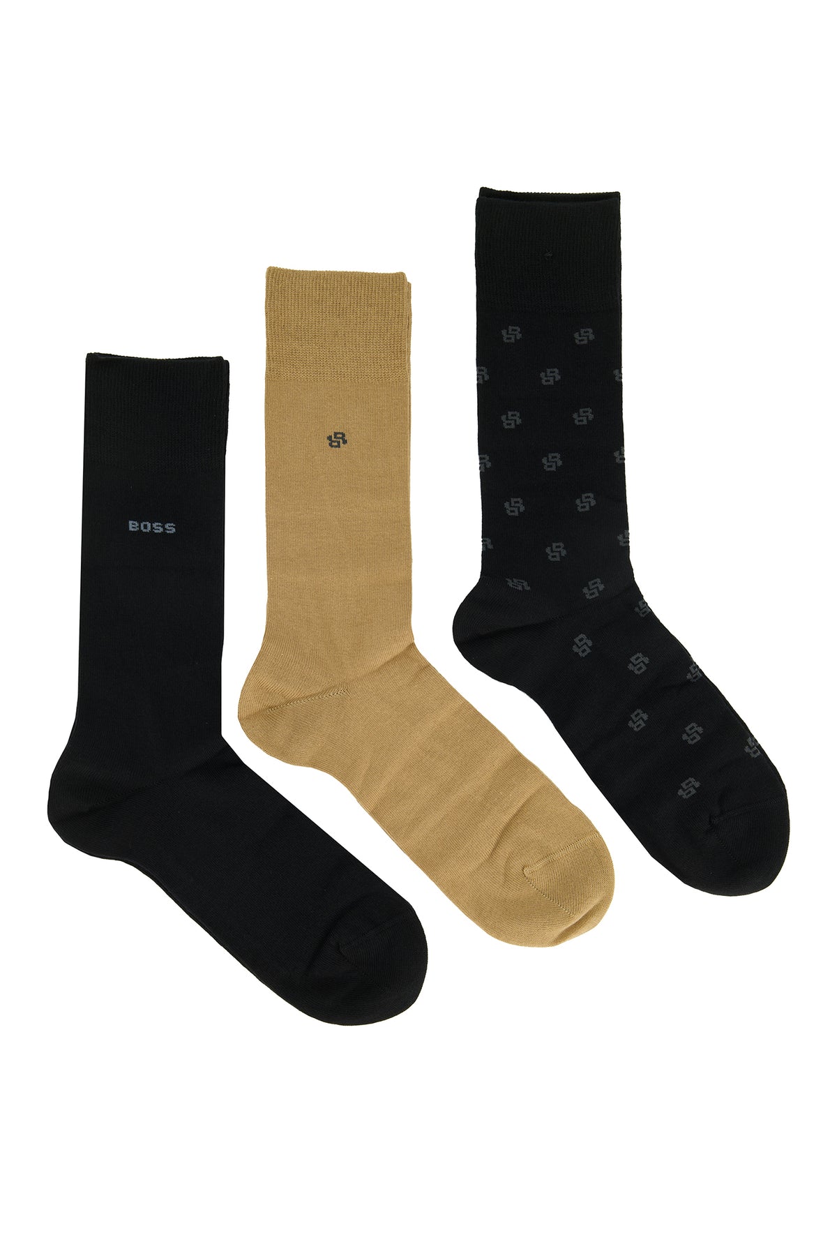 Mens BOSS Black 3P Gift set CC Socks — view 3
