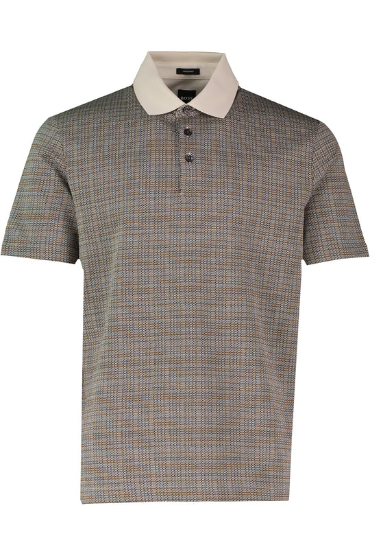 Mens BOSS Black H-Parris 25 White Polo Shirt