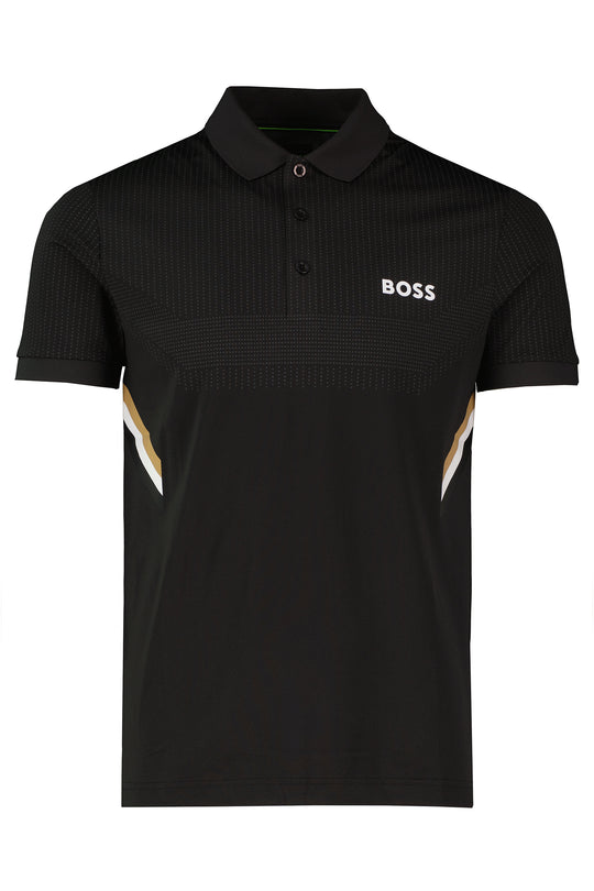 Mens BOSS Green Black Paule TOC Polo Shirt