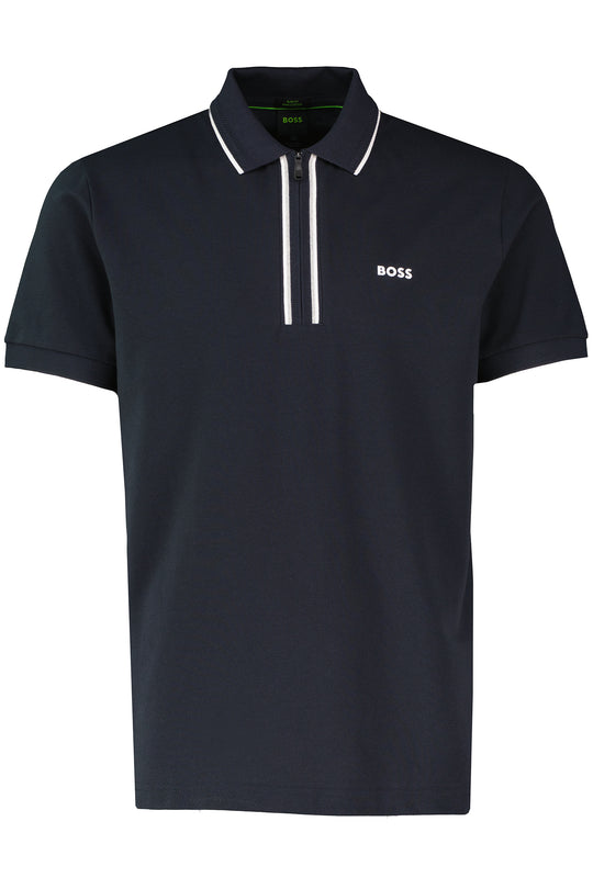 Mens BOSS Green Philix GOC Dark Blue Polo Shirt