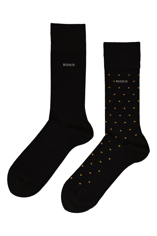 BOSS Bodywear & Swimwear 2PRS MiniDot VIBambo Black Socks