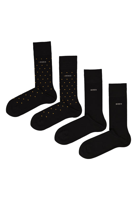 BOSS Bodywear & Swimwear 2PRS MiniDot VIBambo Black Socks