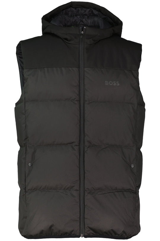 Mens BOSS Green OW_Block-X Vest HD Black Gilet