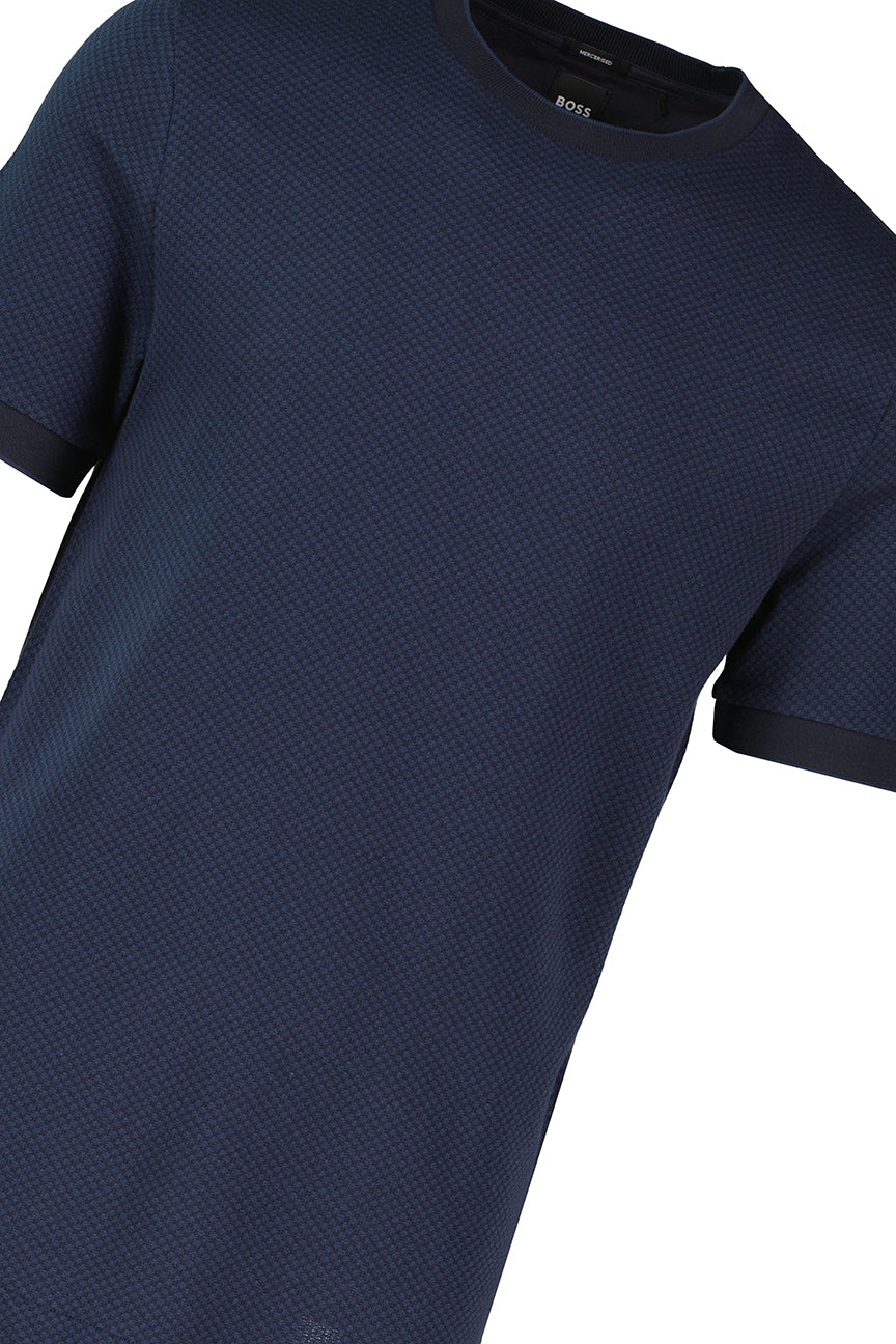 Men's BOSS Black H-Thompson 06 Dark Blue T Shirt - image 4