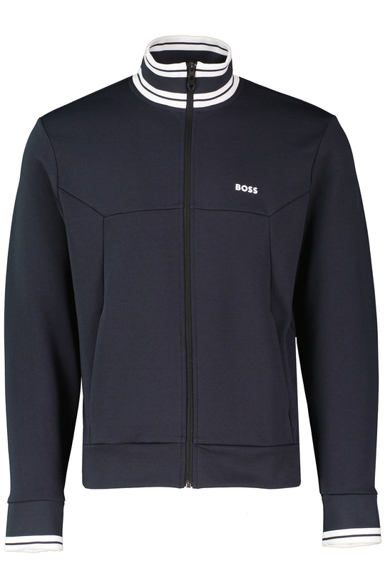 Mens BOSS Green FZ Zone Dark Blue Zip Jacket