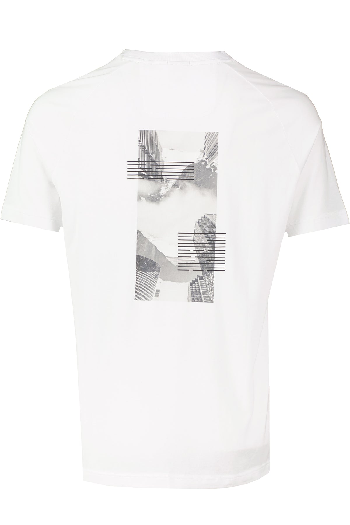 Mens BOSS Green Tee Stripe Zone White T Shirt - image 3