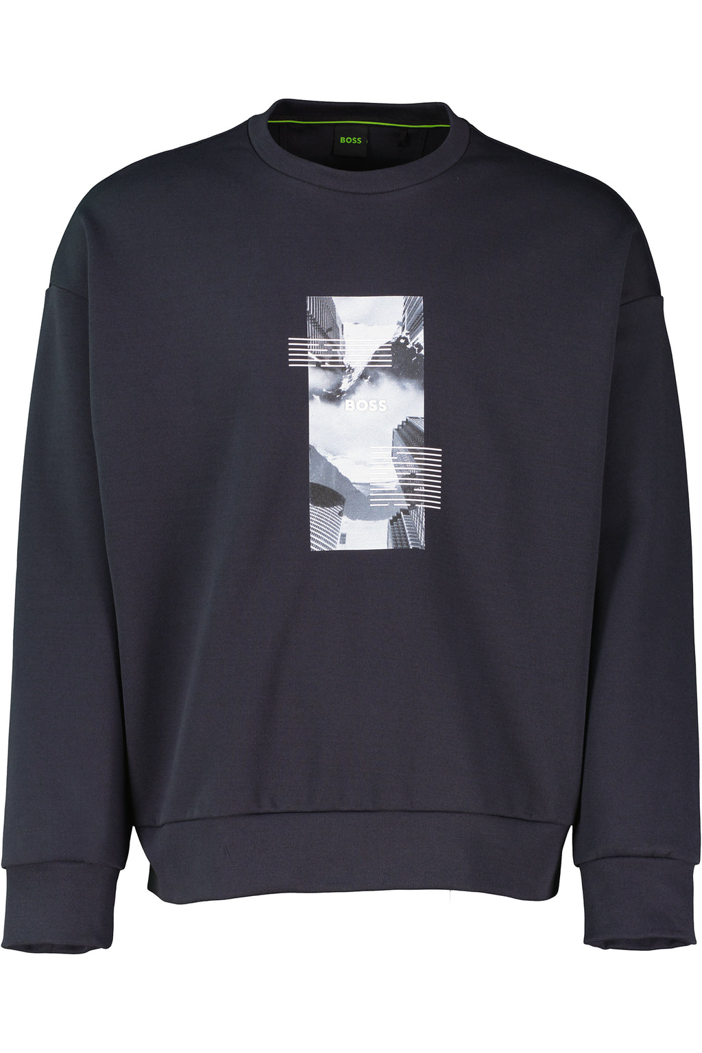 Mens BOSS Green Stenson Zone Dark Blue Sweatshirt - image 2