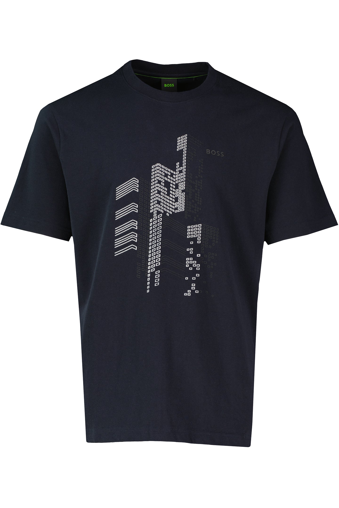 Mens BOSS Green Tee GRX Zone Dark Blue T Shirt