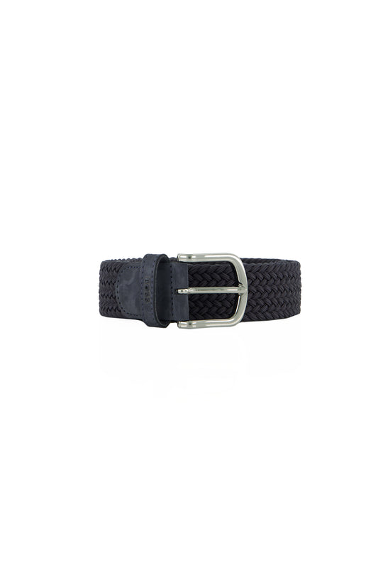 Mens BOSS Black Sash-WnE-Nb_Sz35 Dark Blue Belt