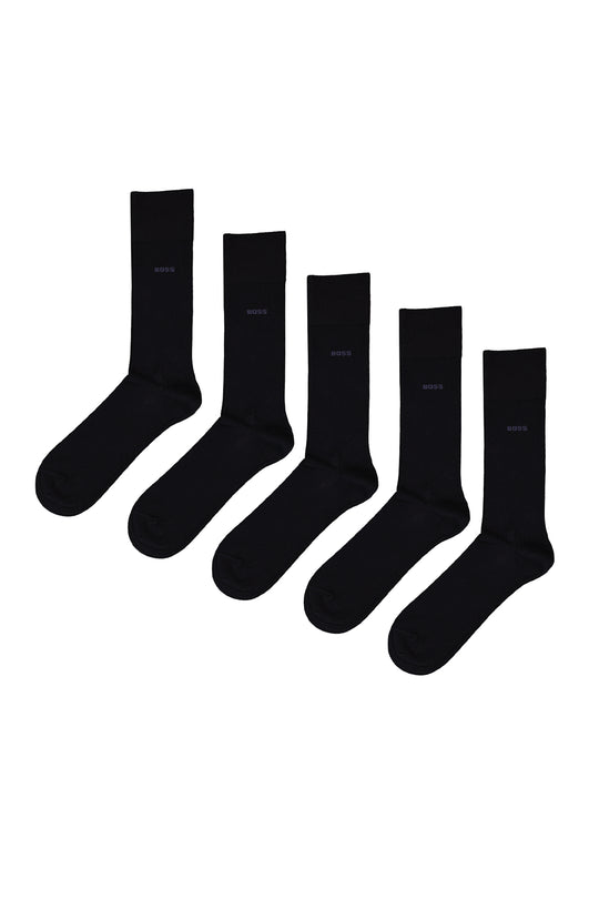 BOSS Bodywear & Swimwear 5P RS Uni CC Dark Blue Socks