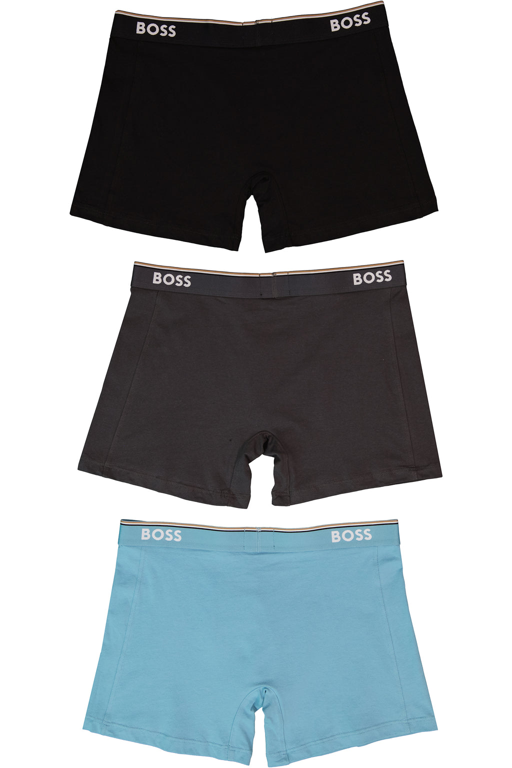 Mens BOSS Black BoxerBr 3Pack Power Black Underwear — view 4