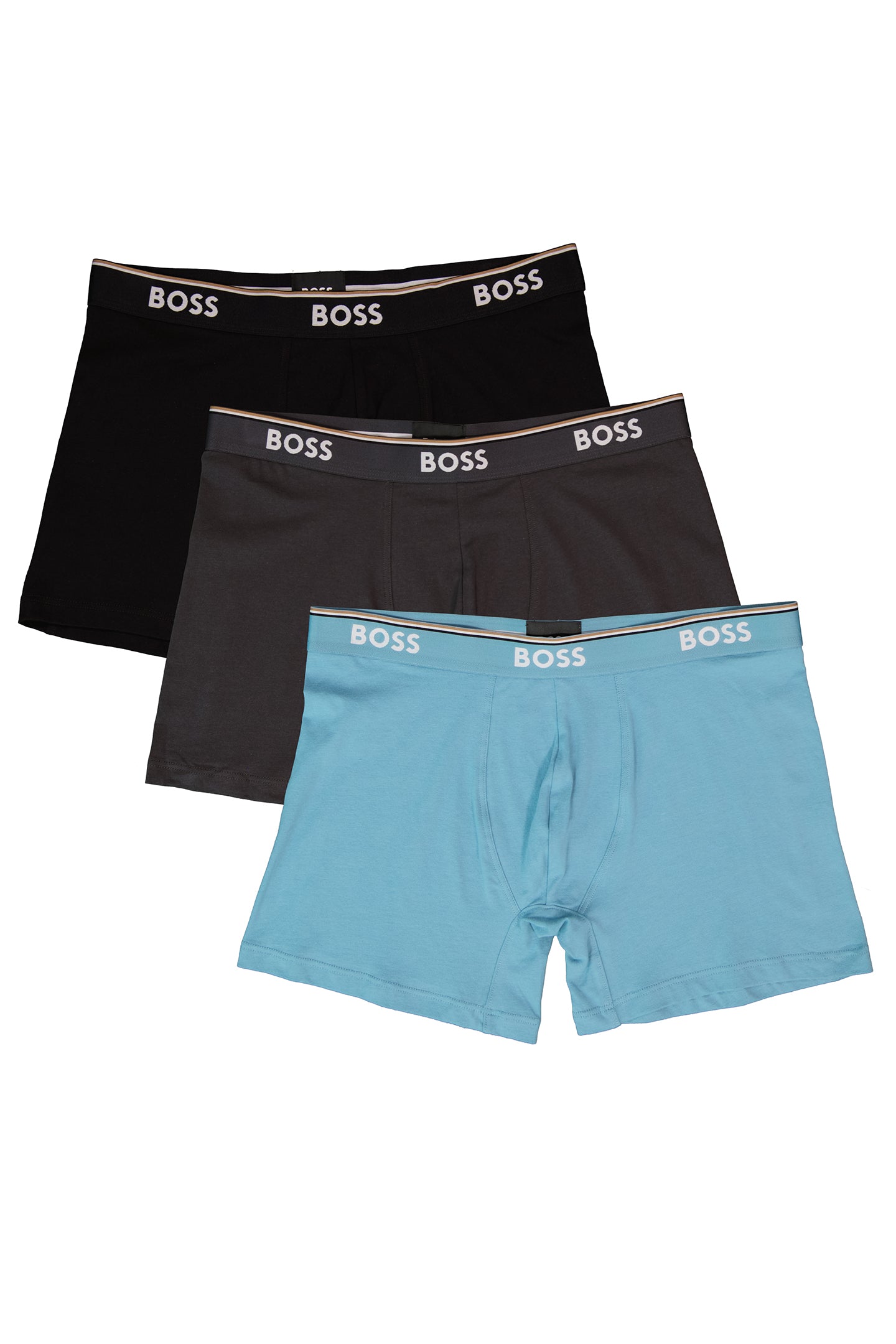 Mens BOSS Black BoxerBr 3Pack Power Black Underwear — view 2