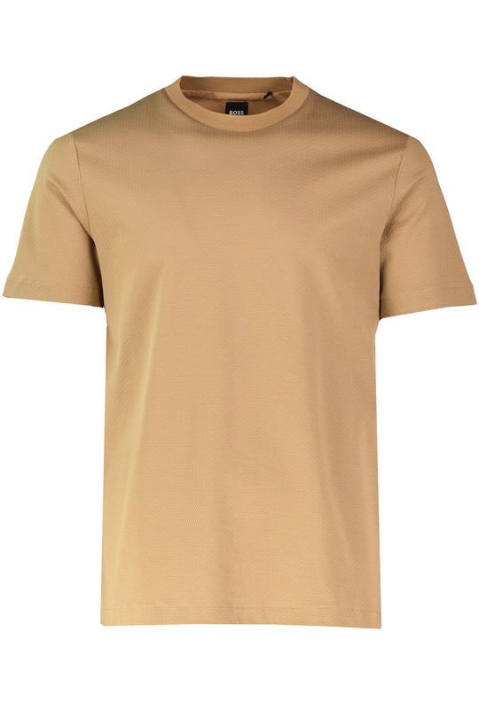Mens BOSS Black C-Thompson 212 Beige T Shirt