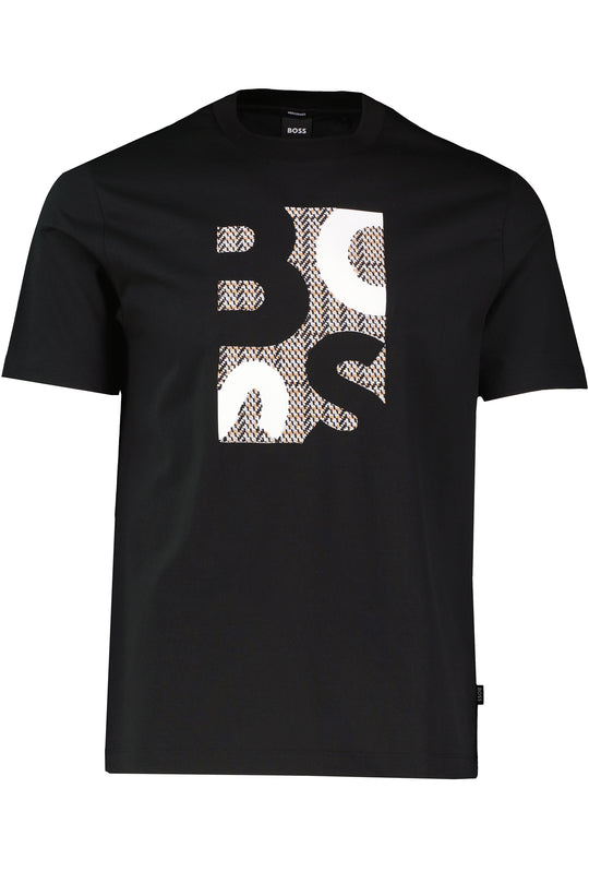Mens BOSS Black H-Thompson 655 Black T Shirt