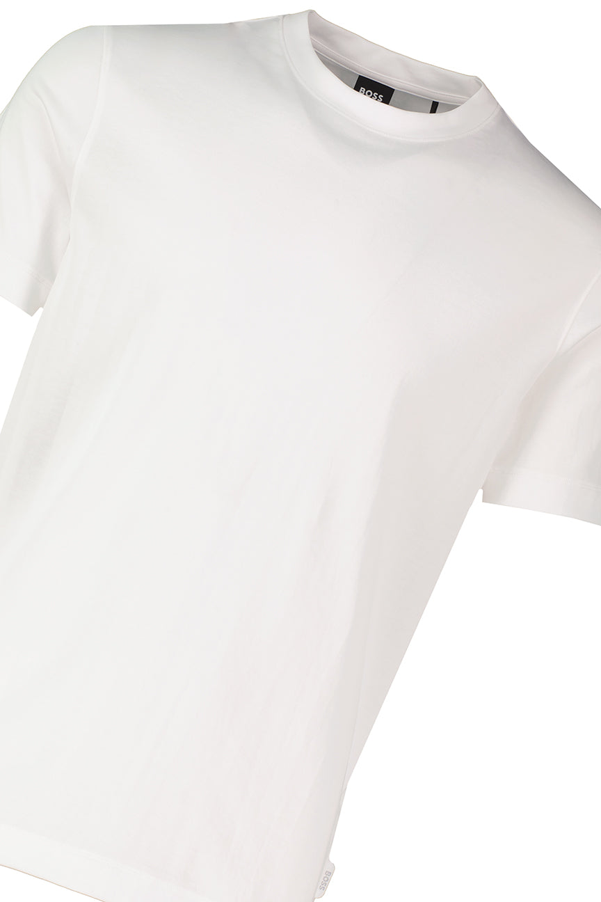 Men's BOSS Black P-Tiburt 152 White Short Sleeve T Shirt - image 4