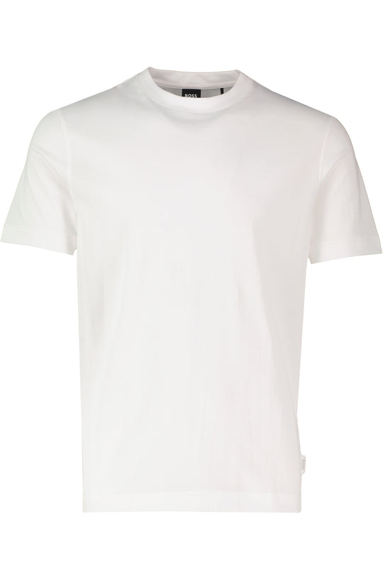 Men's BOSS Black P-Tiburt 152 White Short Sleeve T Shirt