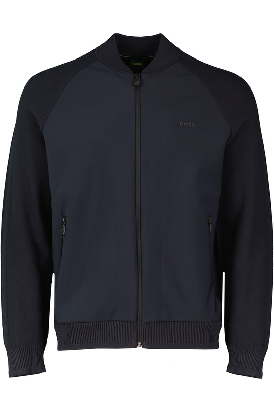 Mens BOSS Green KN_Civic HY Hyrbid Dark Blue Jacket