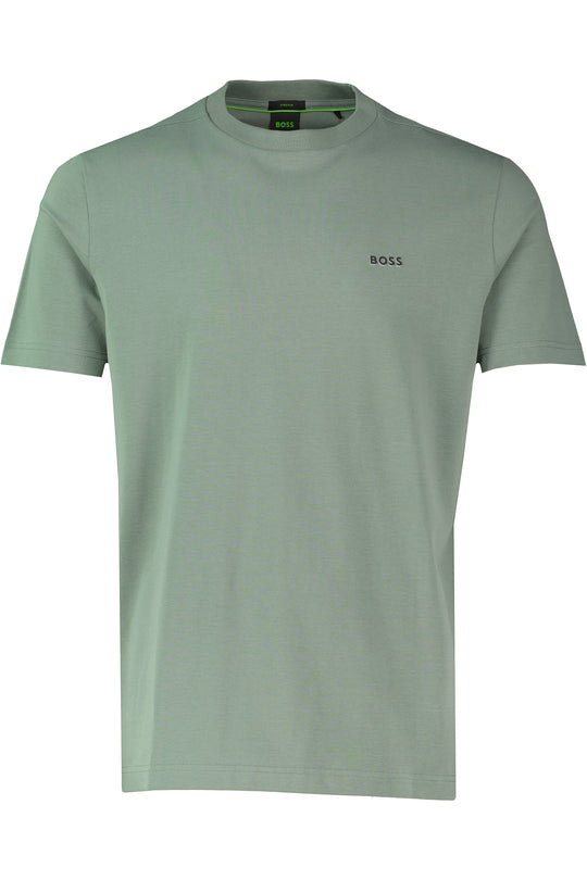 Mens BOSS Green Tee Open Green T Shirt