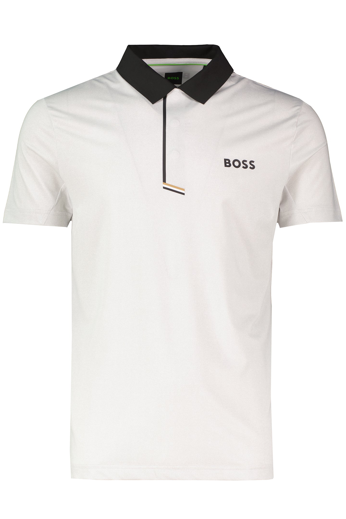 Mens BOSS Green PL_Paddytech GOC White Polo Shirt