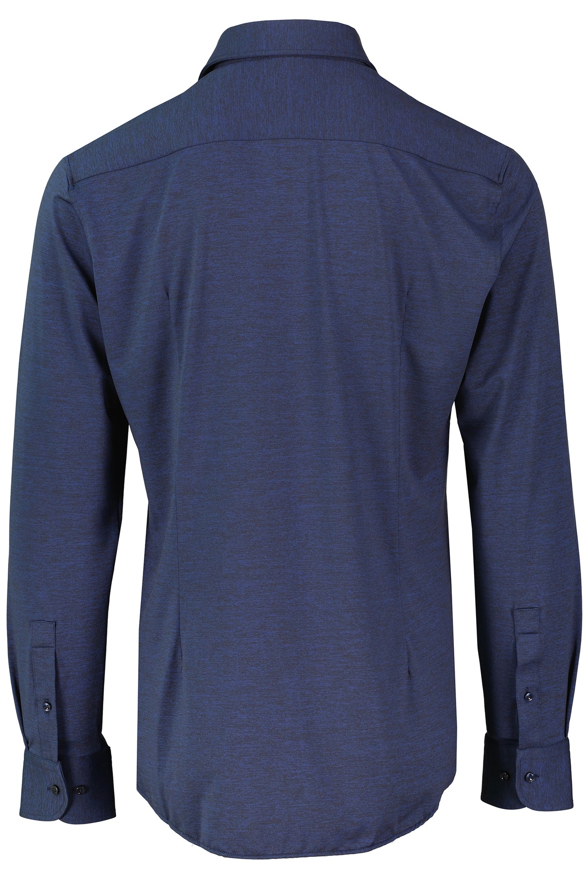 Mens BOSS Black P-HANK-kent-C1-222 Dark Blue Melange Slim Fit Shirt - image 3
