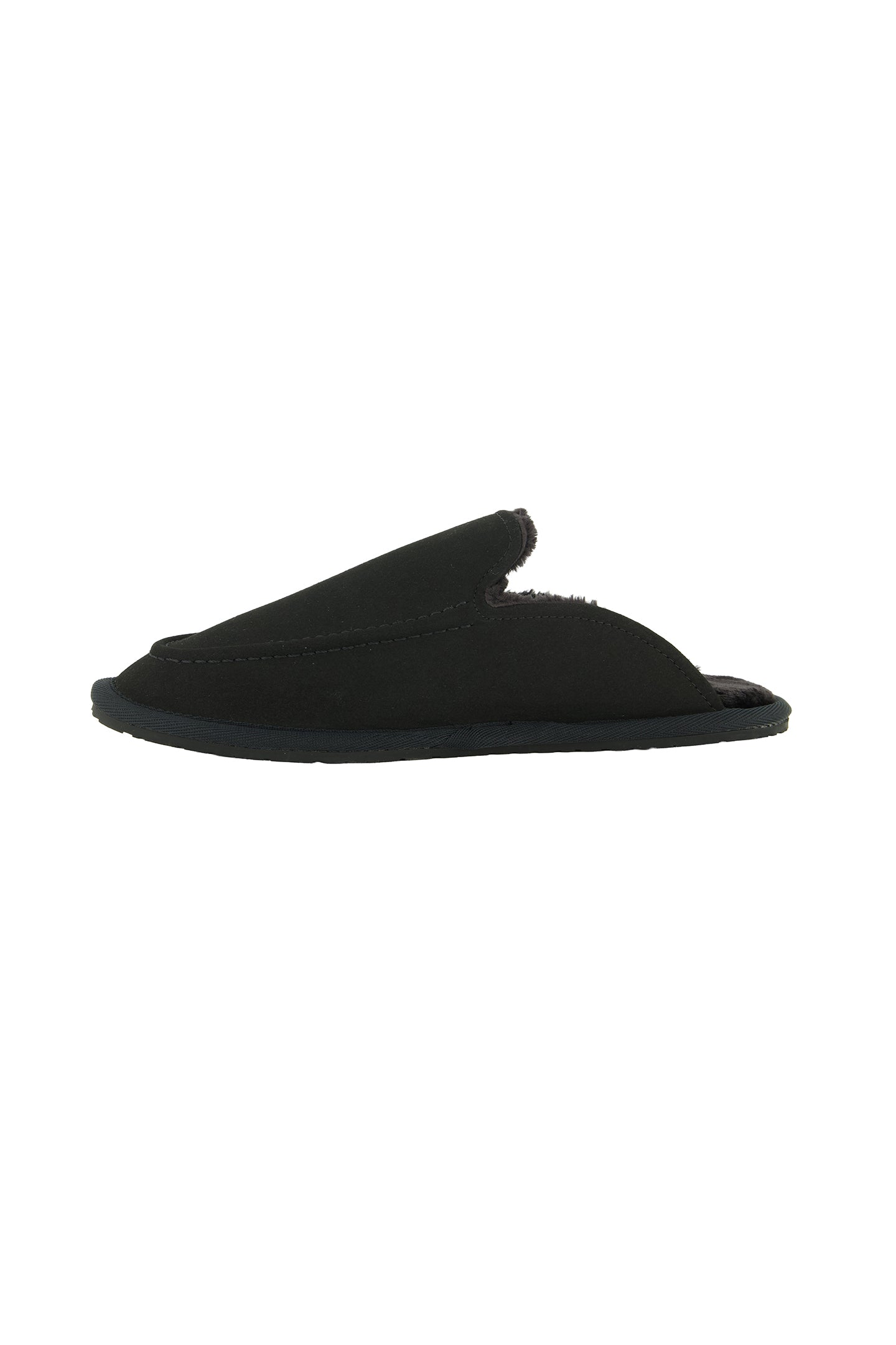 Mens BOSS Black Home_Mule_msfr Black Slippers — view 2