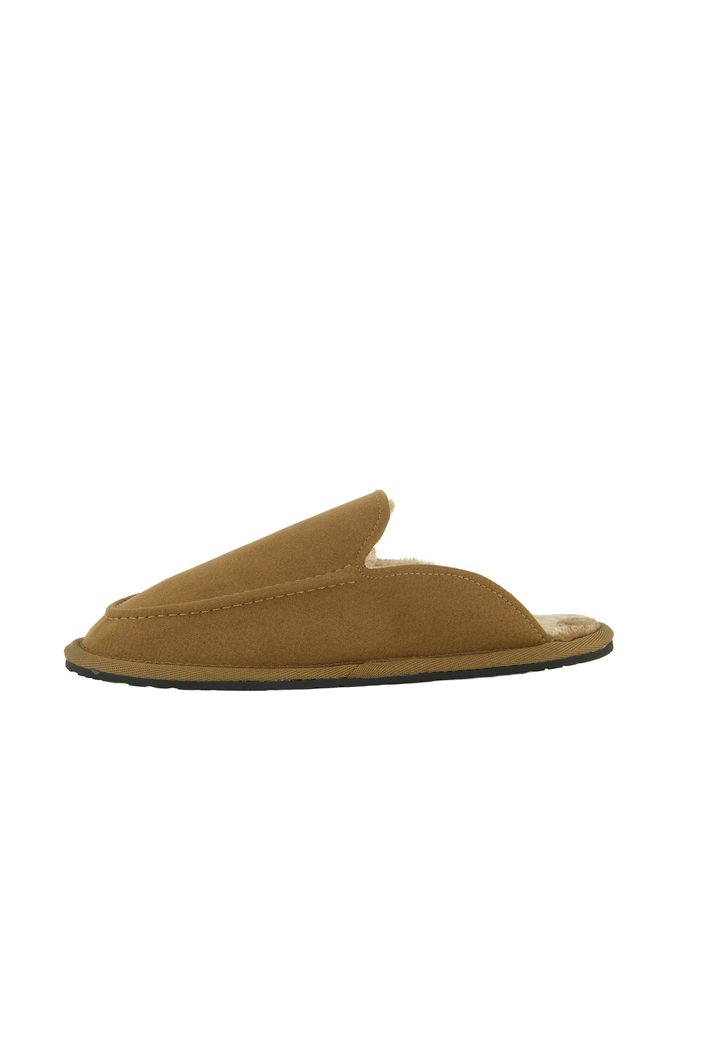 Mens BOSS Black Home_Mule_msfr Dark Brown Slippers — view 2