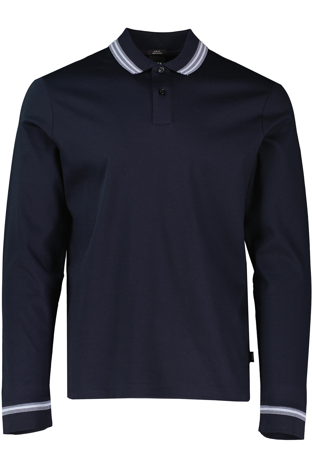 BOSS Black H-Pleins 202 Dark Blue Slim Fit Polo Shirt - image 2