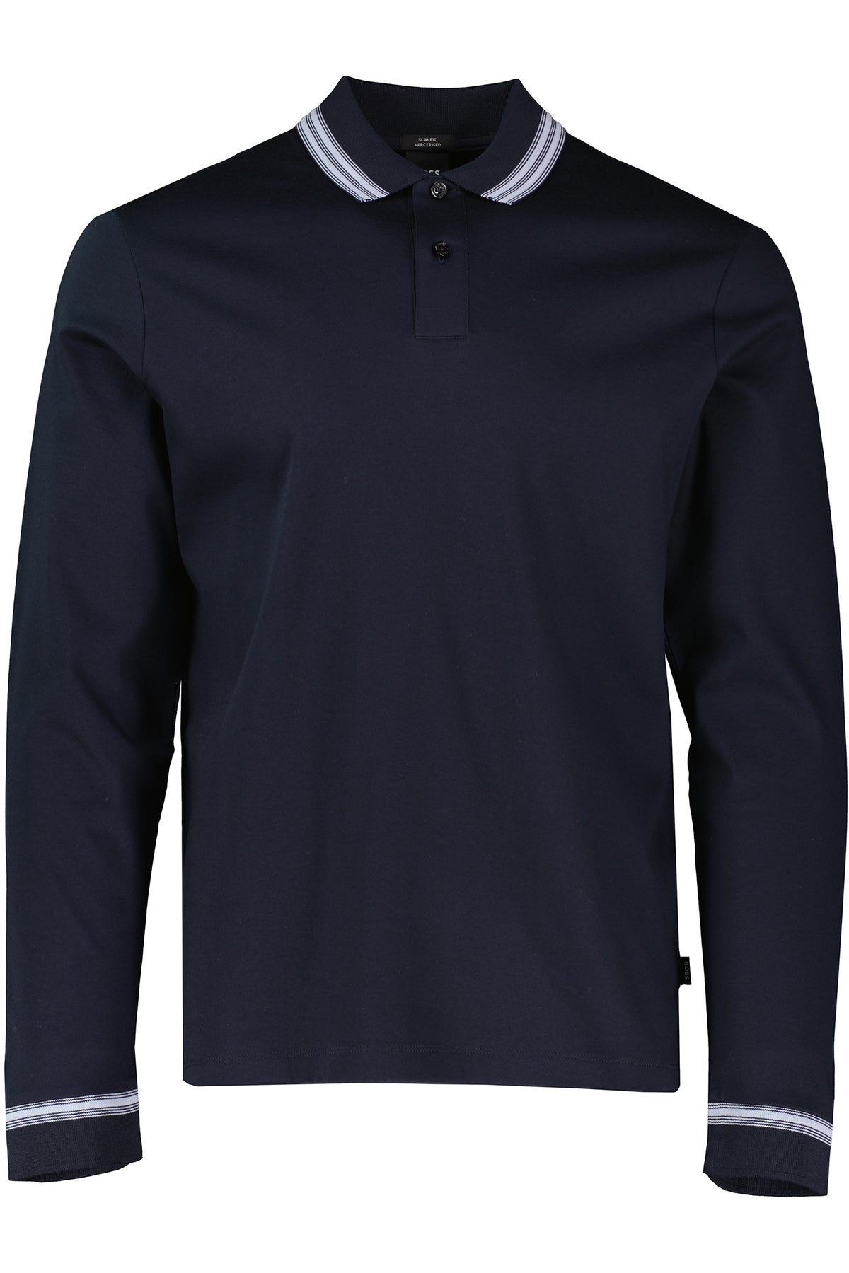 BOSS Black H-Pleins 202 Dark Blue Slim Fit Polo Shirt - image 2
