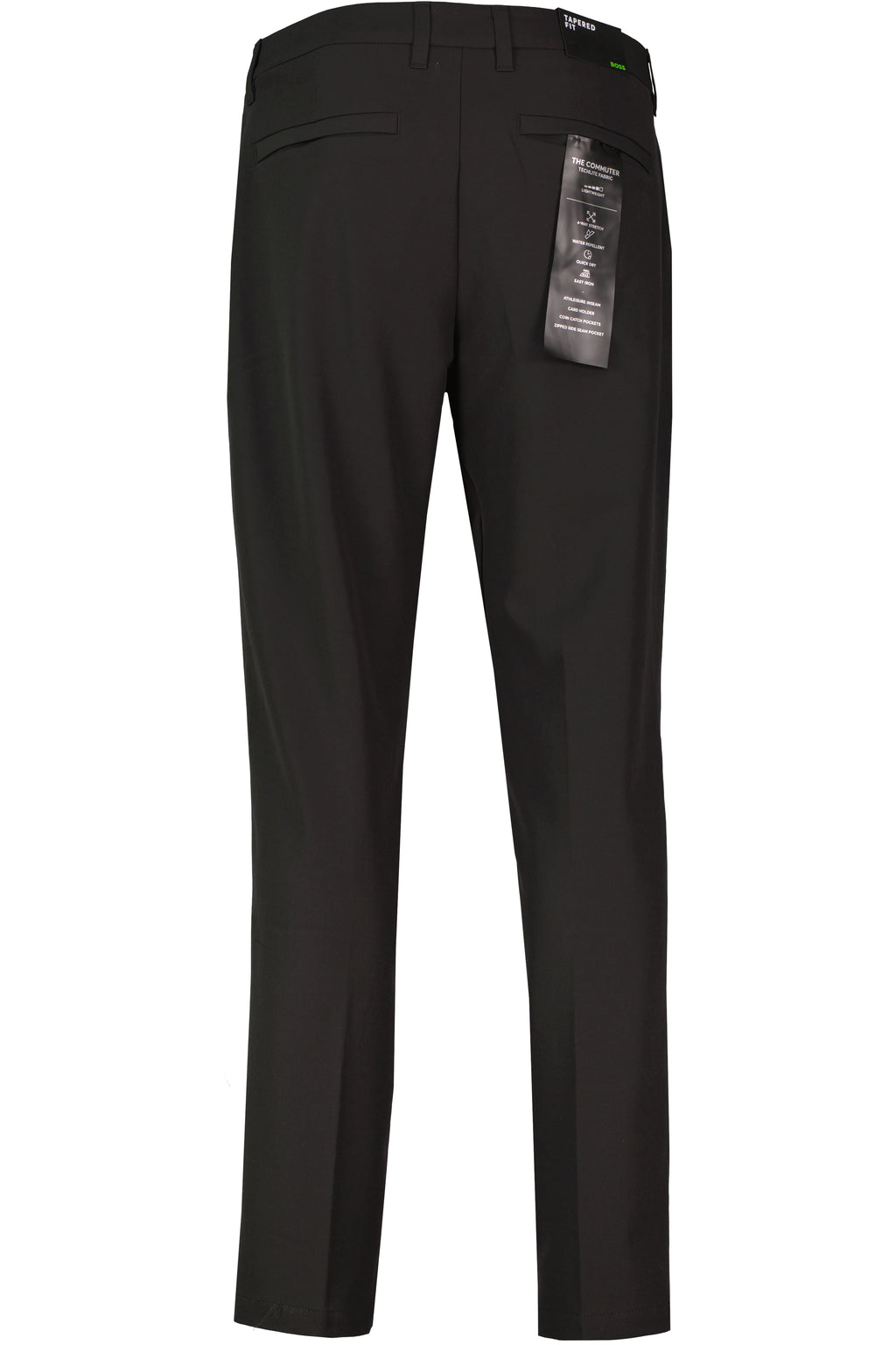 BOSS Green TR Commuter-Tapered Black Trousers