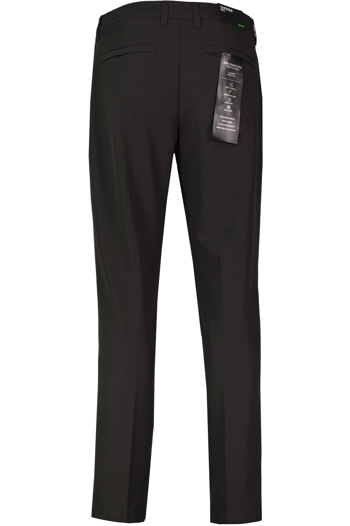 BOSS Green TR Commuter-Tapered Black Trousers
