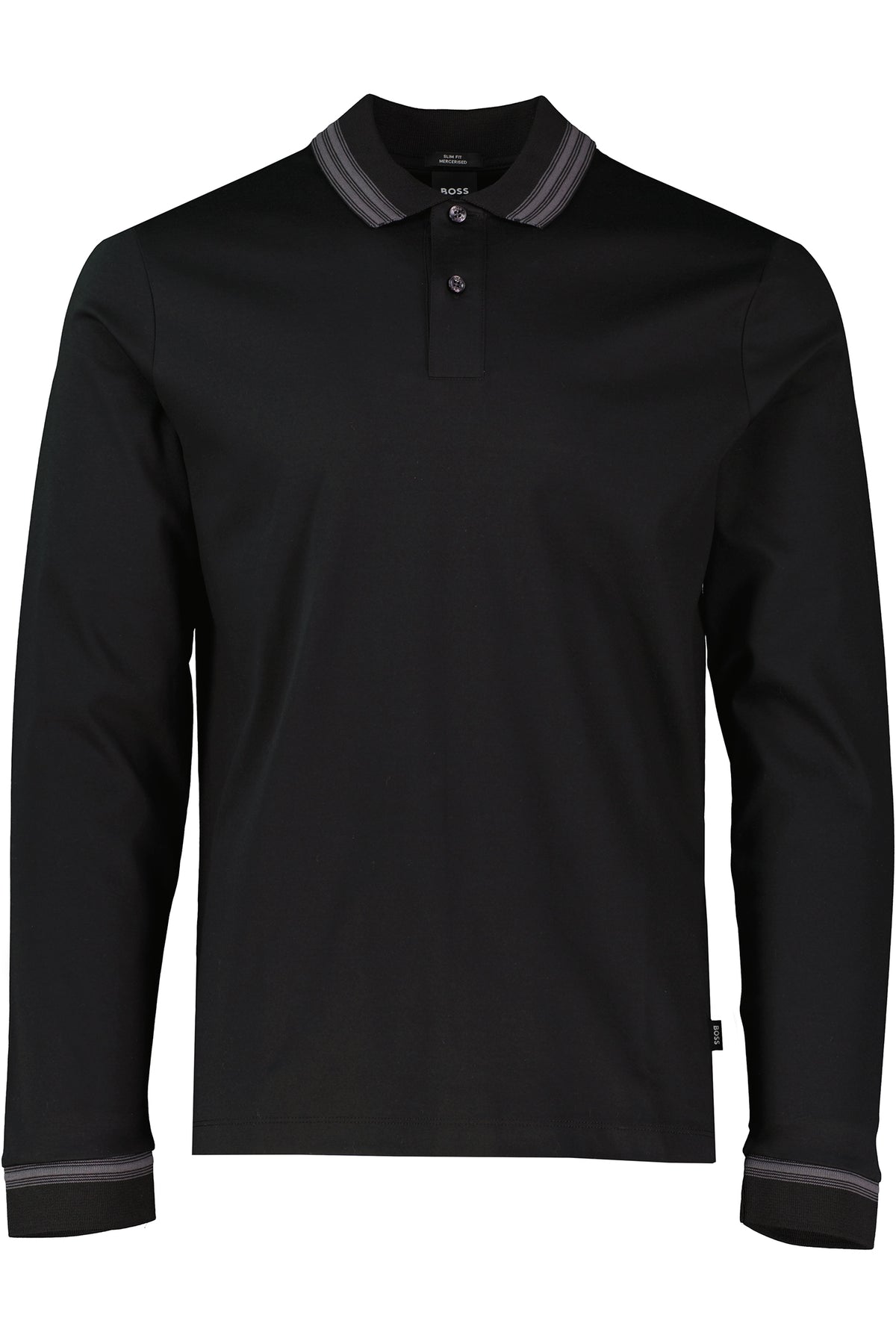 BOSS Black H-Pleins 202 Black Slim Fit Polo Shirt - image 2
