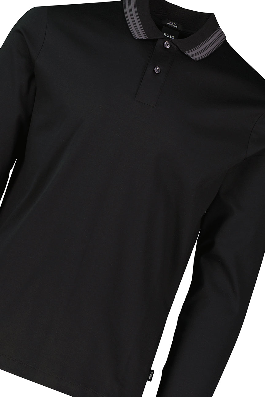 BOSS Black H-Pleins 202 Black Slim Fit Polo Shirt - image 4