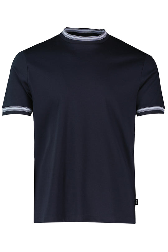 BOSS Black H-Tessler 202 Dark Blue Slim Fit T Shirt