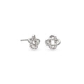 Kit Heath Marina Rope Knot Stud Earrings in Silver by Kit Heath