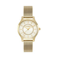 Olivia Burton Ladies Signature Ivory Sunburst Dial Mesh Bracelet Watch Gold Plated by Olivia Burton
