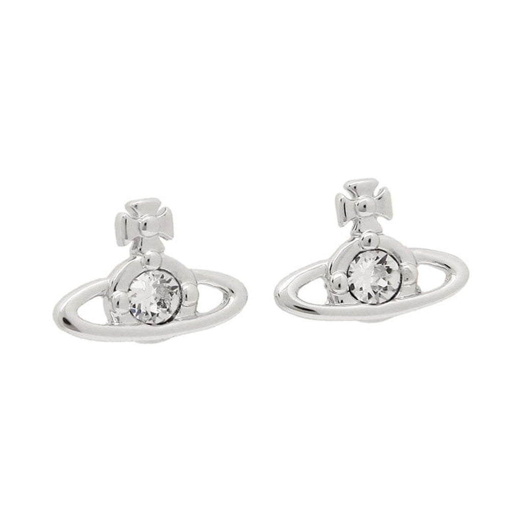 The Vivienne Westwood Nano Stud Earrings, a platinum plated metal jewelry from Vivienne Westwood, available at OD’s Jewellers in St Helens.