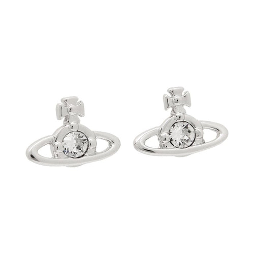 The Vivienne Westwood Nano Stud Earrings, a platinum plated metal jewelry from Vivienne Westwood, available at OD’s Jewellers in St Helens.