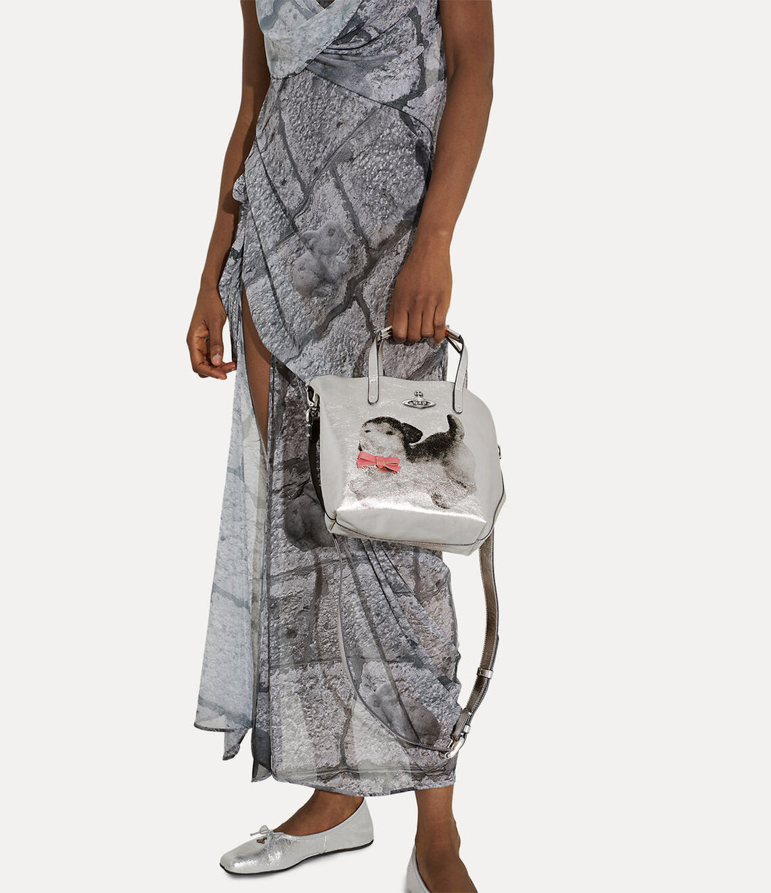 Women's Vivienne Westwood Small Studio Shopper Tote Bag in