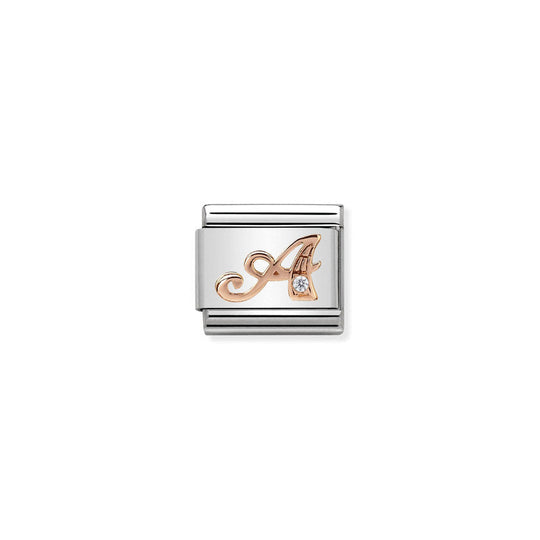 Nomination Rose Gold Letter A Charm 430310/01