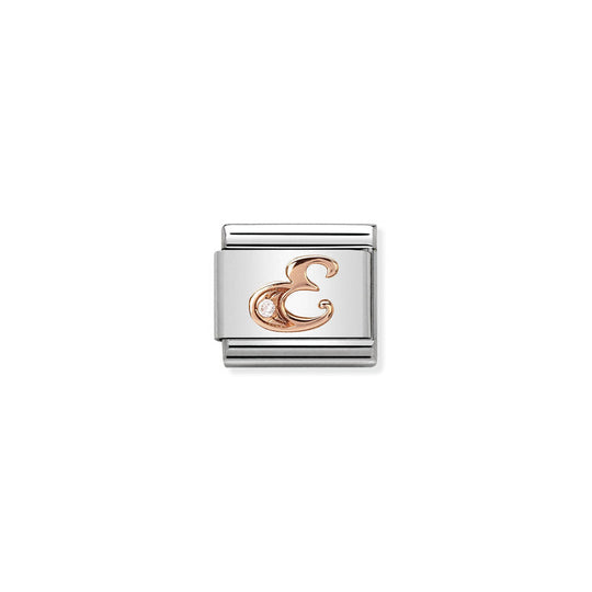 Nomination Rose Gold Letter E Charm 430310/05