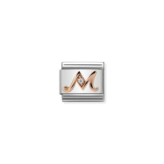 Nomination Rose Gold Letter M Charm 430310/13