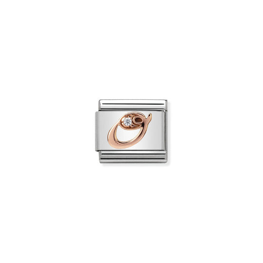 Nomination  Rose Gold Letter O Charm 430310/15